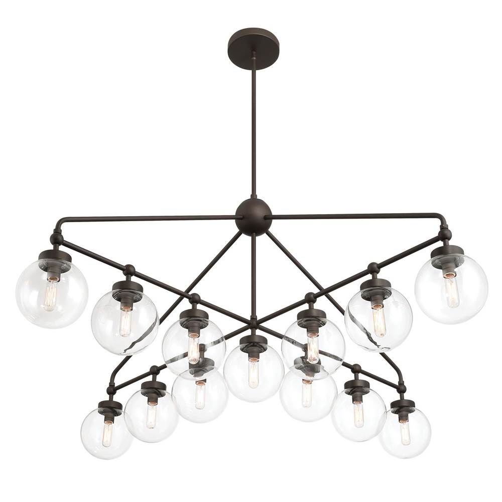 Minka-Lavery 2975-860 Dark Bronze 13 Light Chandelier Image 1