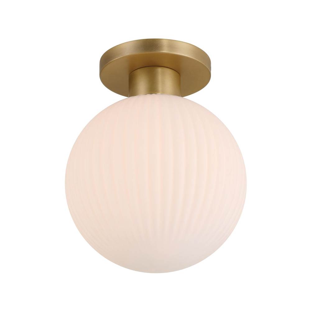 Minka-Lavery 2995-732 Legacy Brass 1 Light Flush Mount Image 1