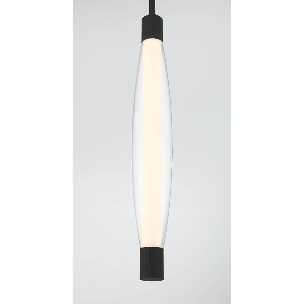 Minka-Lavery 3114-899-L Dark Matte Black Led Pendant Image 6