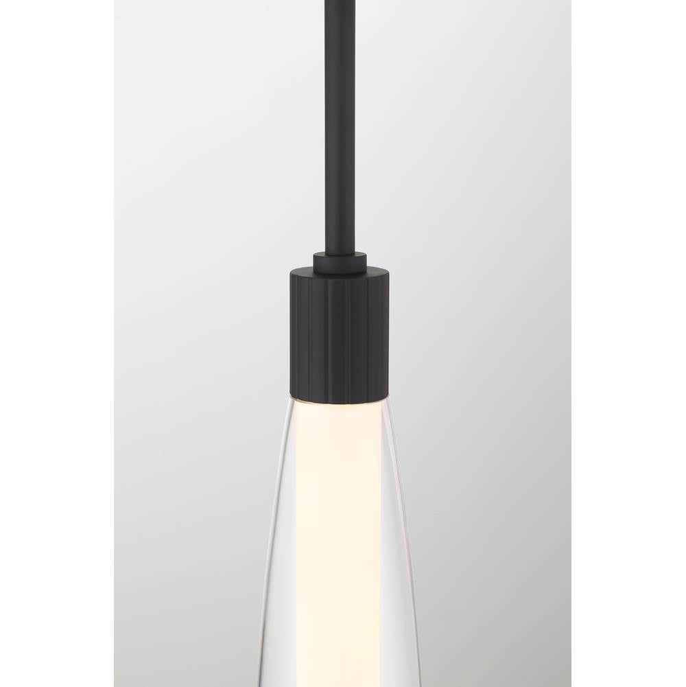 Minka-Lavery 3114-899-L Dark Matte Black Led Pendant Image 5