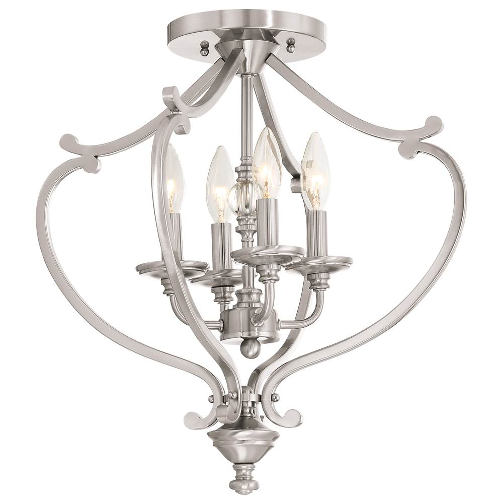 Minka-Lavery Savannah Row 4 Light Semi Flush And Chandelier