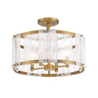 Minka-Lavery 3635-732 Legacy Brass 4 Light Semi Flush Image 5