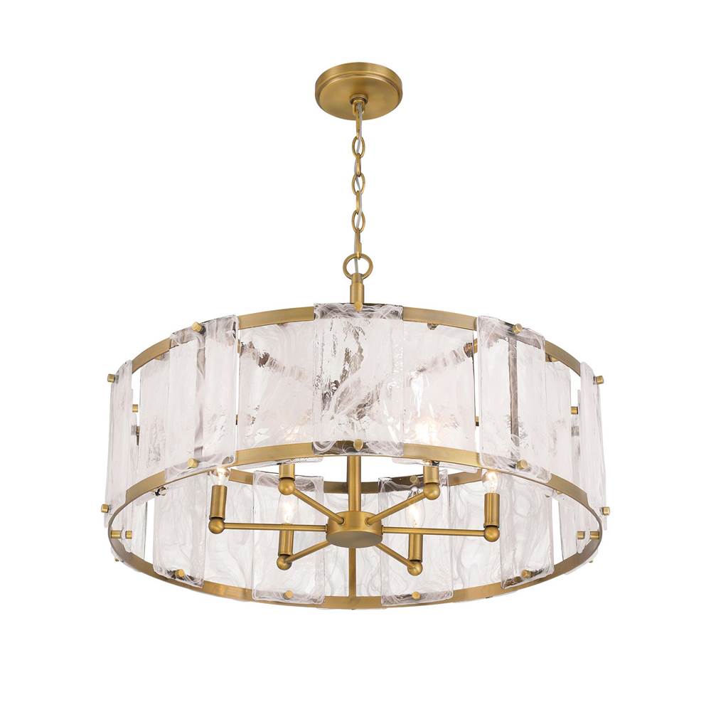 Minka-Lavery 3636-732 Legacy Brass 6 Light Pendant Image 5