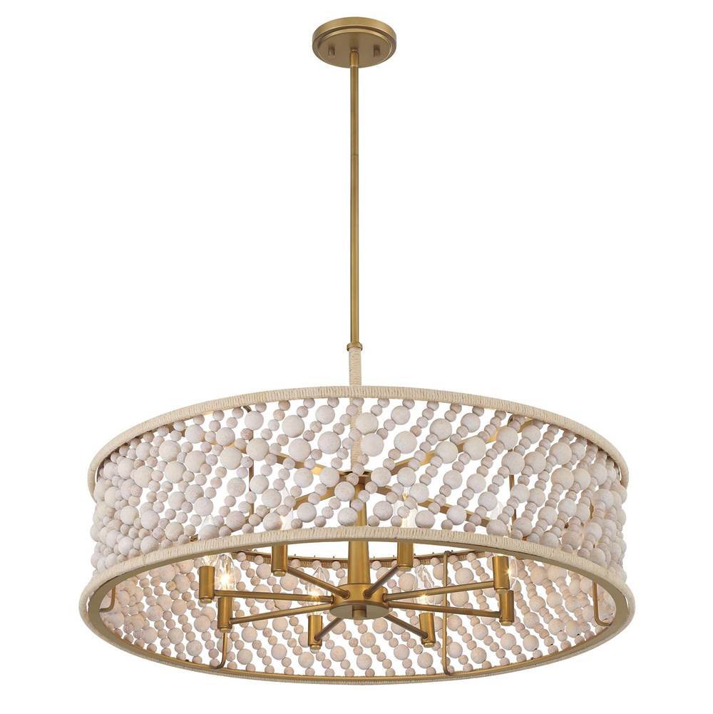 Minka-Lavery 3646-870 Legacy Brass Painted 8 Light Pendant Image 6