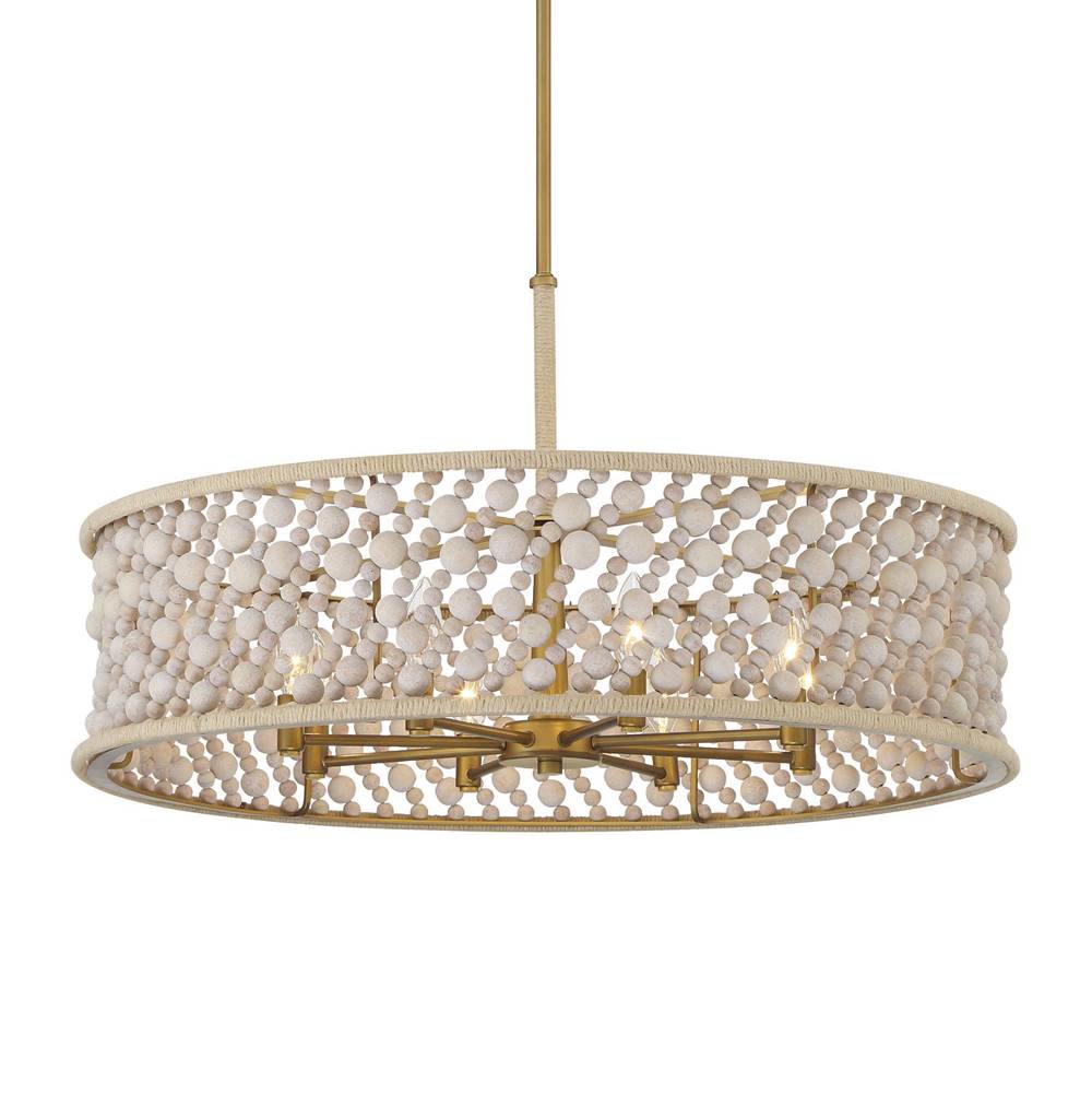 Minka-Lavery 3646-870 Legacy Brass Painted 8 Light Pendant Image 1