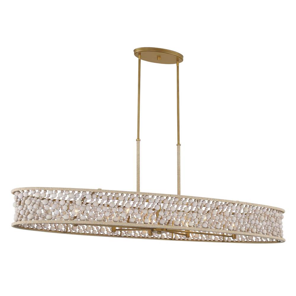Minka-Lavery 3647-870 Legacy Brass Painted 8 Light Island Image 7