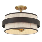 Minka-Lavery 3685-886 Legacy Brass Painted 3 Light Semi Flush Image 6