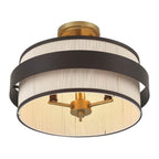 Minka-Lavery 3685-886 Legacy Brass Painted 3 Light Semi Flush Image 5