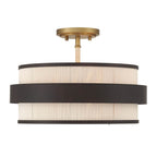 Minka-Lavery  3 Light Semi Flush