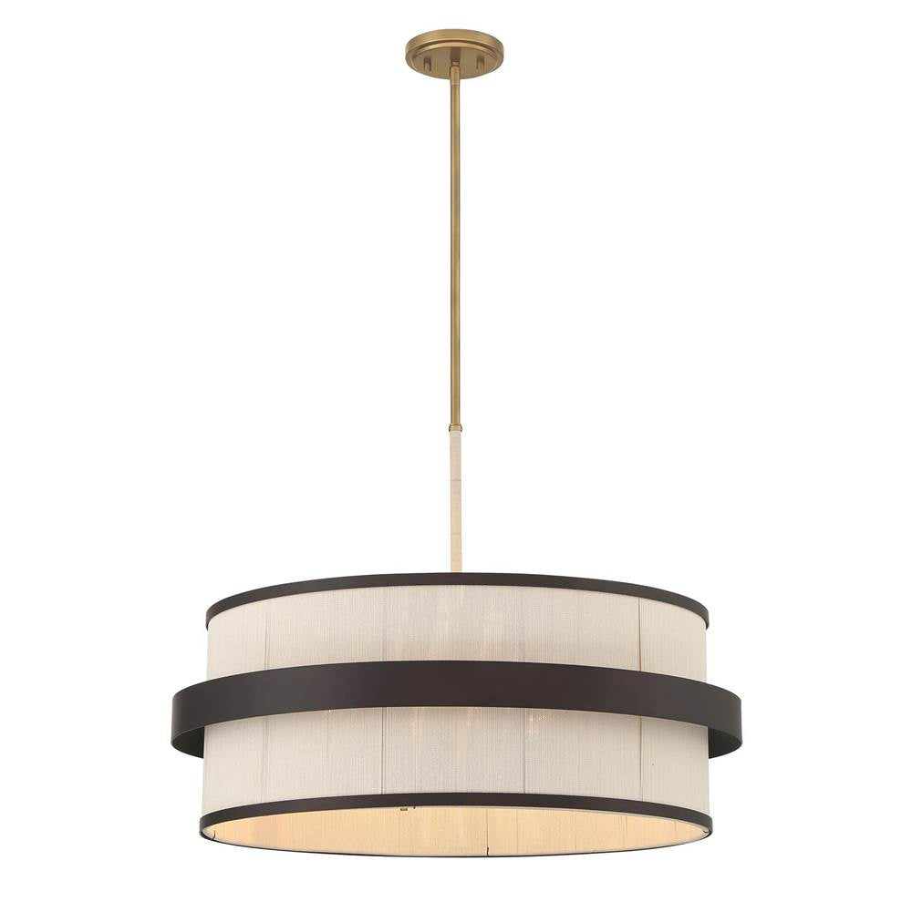 Minka-Lavery 3686-886 Legacy Brass Painted 6 Light Pendant Image 7