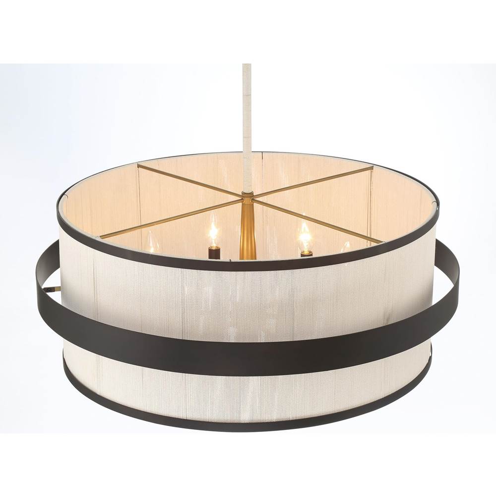Minka-Lavery 3686-886 Legacy Brass Painted 6 Light Pendant Image 5