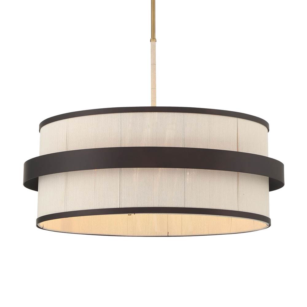 Minka-Lavery 3686-886 Legacy Brass Painted 6 Light Pendant Image 1