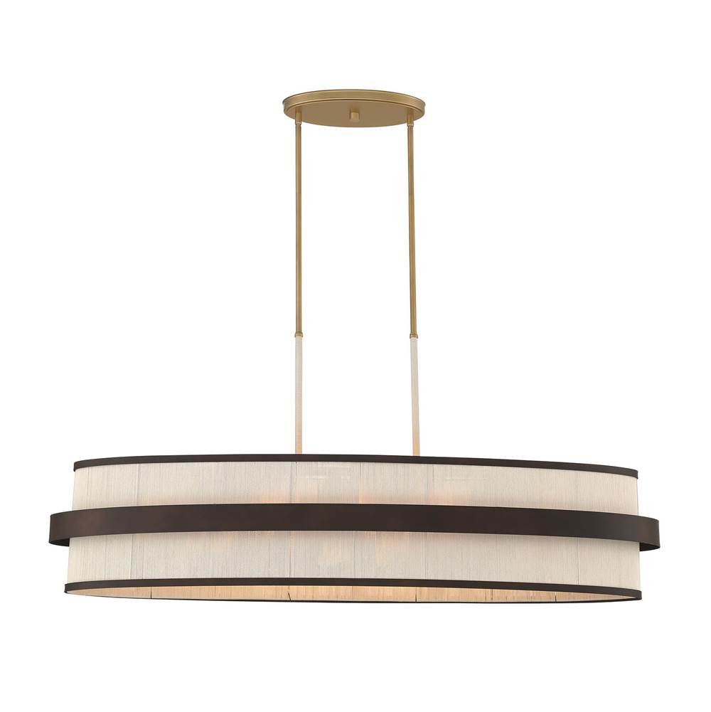 Minka-Lavery 3687-886 Legacy Brass Painted 8 Light Island Image 7