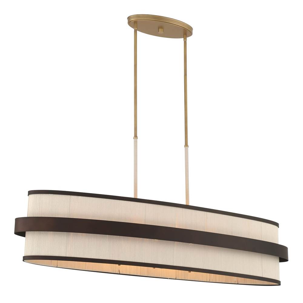 Minka-Lavery 3687-886 Legacy Brass Painted 8 Light Island Image 6