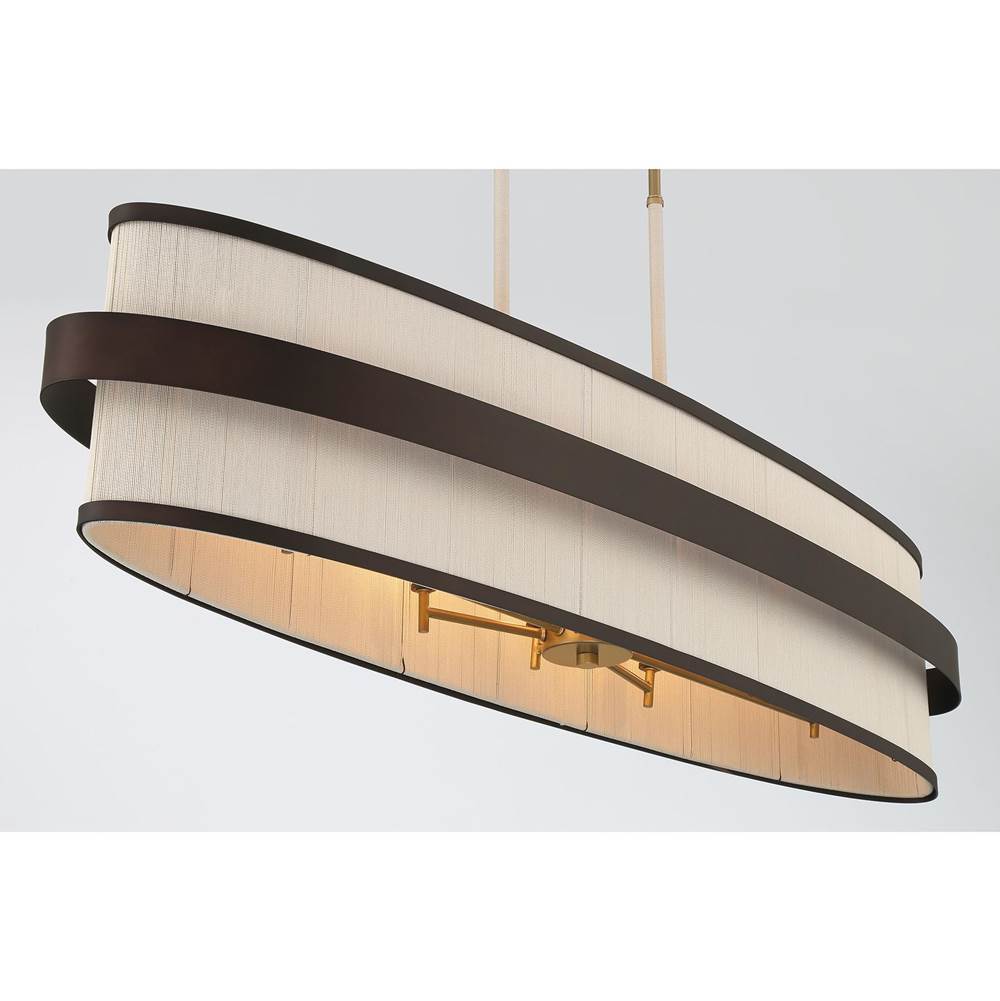 Minka-Lavery 3687-886 Legacy Brass Painted 8 Light Island Image 5