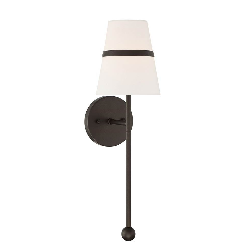 Minka-Lavery 3731-872 Textured Dark Bronze 1 Light Wall Sconce Image 5
