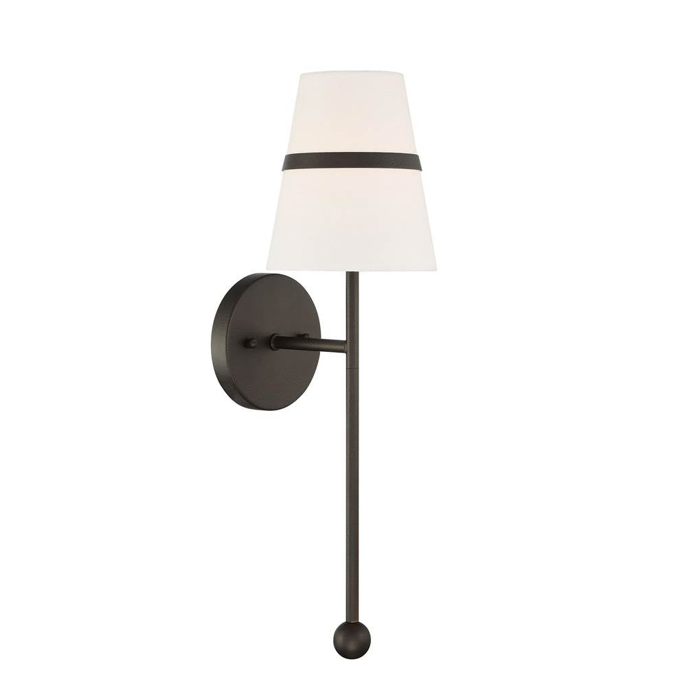 Minka-Lavery 3731-872 Textured Dark Bronze 1 Light Wall Sconce Image 4