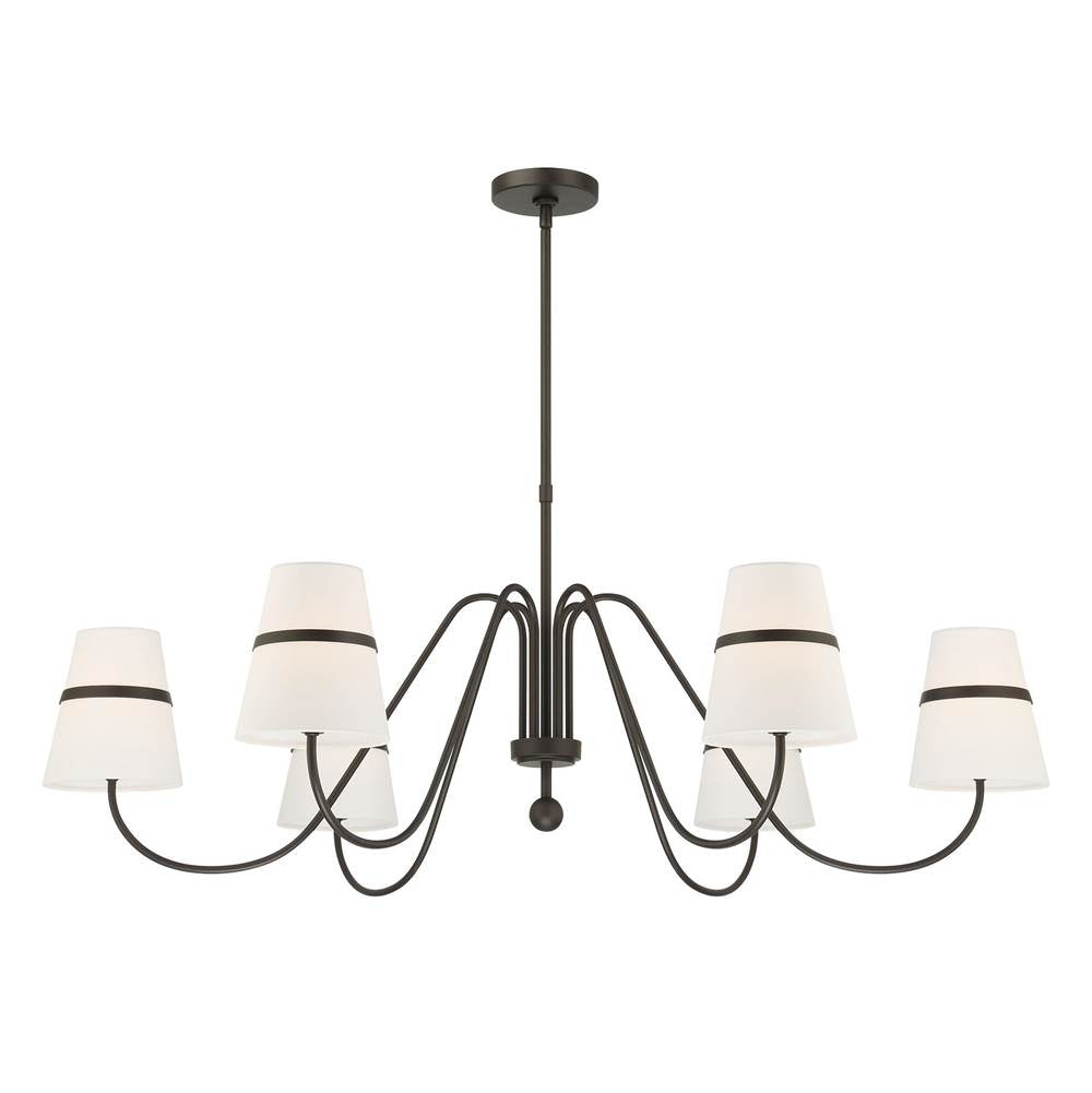 Minka-Lavery 3736-872 Textured Dark Bronze 6 Light Chandelier Image 8