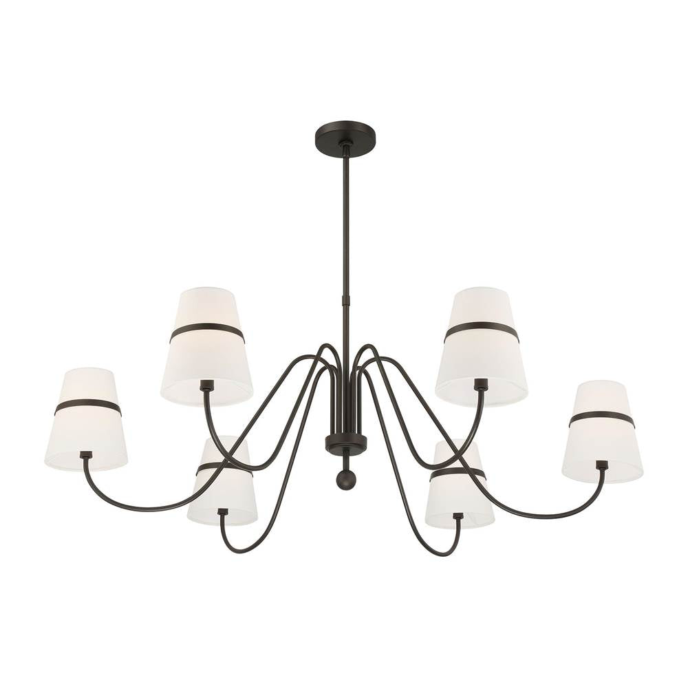 Minka-Lavery 3736-872 Textured Dark Bronze 6 Light Chandelier Image 7