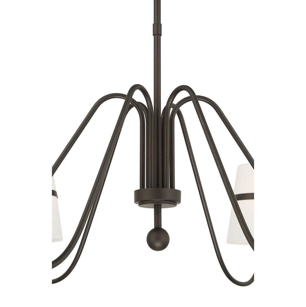 Minka-Lavery 3736-872 Textured Dark Bronze 6 Light Chandelier Image 6
