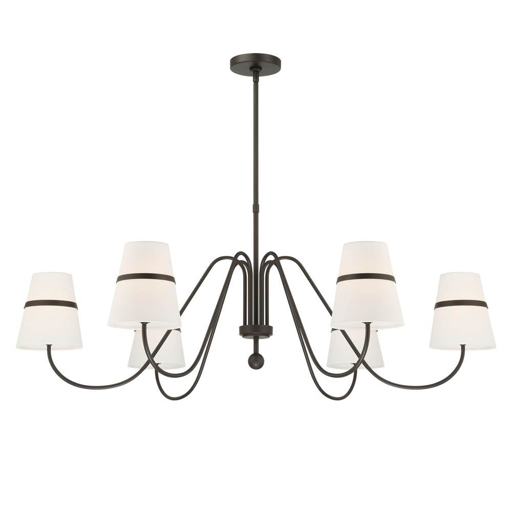 Minka-Lavery 3736-872 Textured Dark Bronze 6 Light Chandelier Image 1