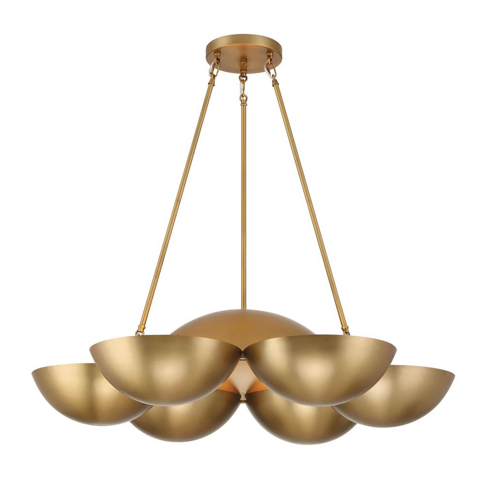 Minka-Lavery 3756-732 Legacy Brass 6 Light Chandelier Image 1