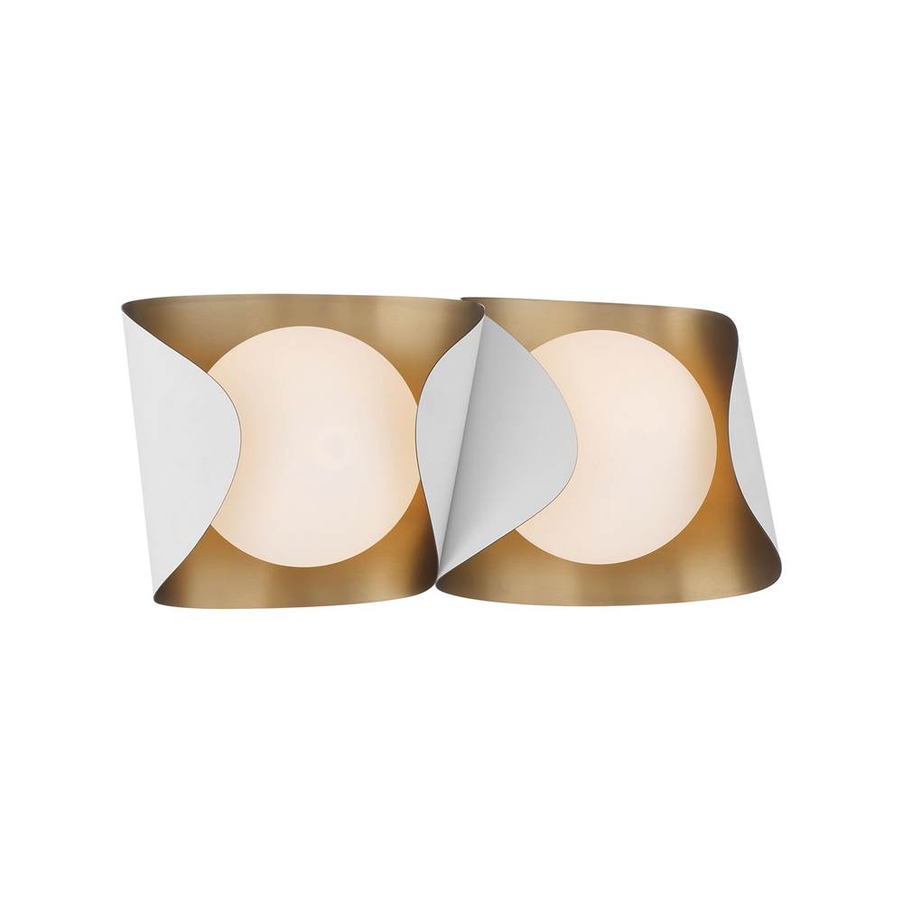 Minka-Lavery 3772-893 Sand White 2 Light Vanity Image 5