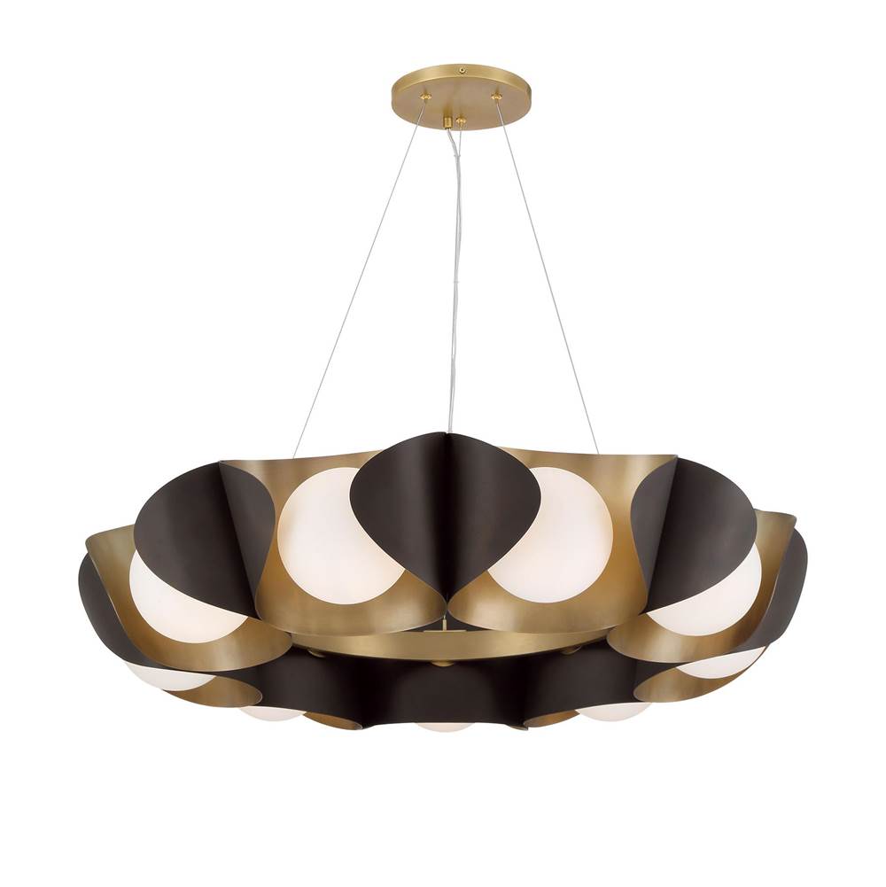 Minka-Lavery 3779-855 Legacy Brass 9 Light Pendant Image 6