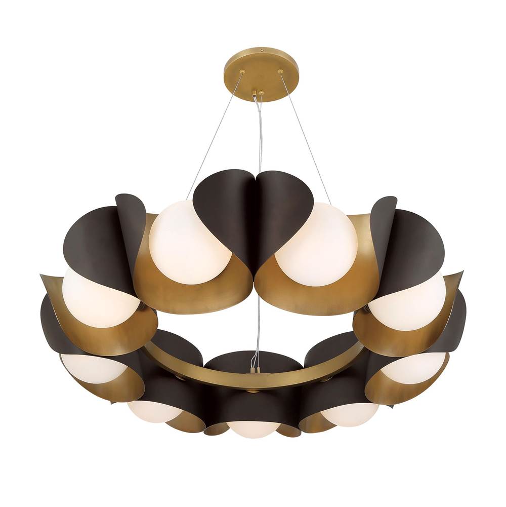 Minka-Lavery 3779-855 Legacy Brass 9 Light Pendant Image 5