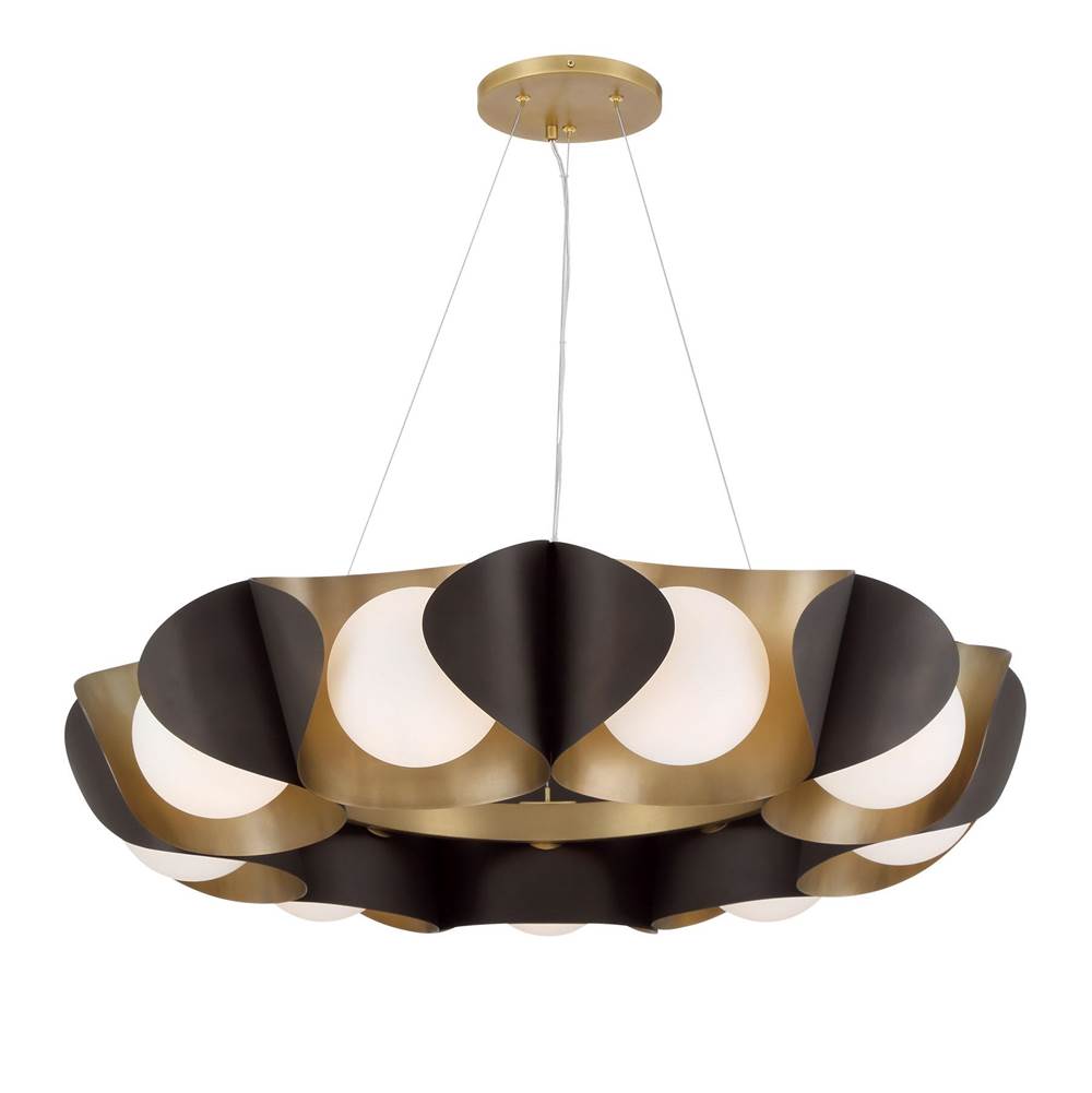 Minka-Lavery 3779-855 Legacy Brass 9 Light Pendant Image 1