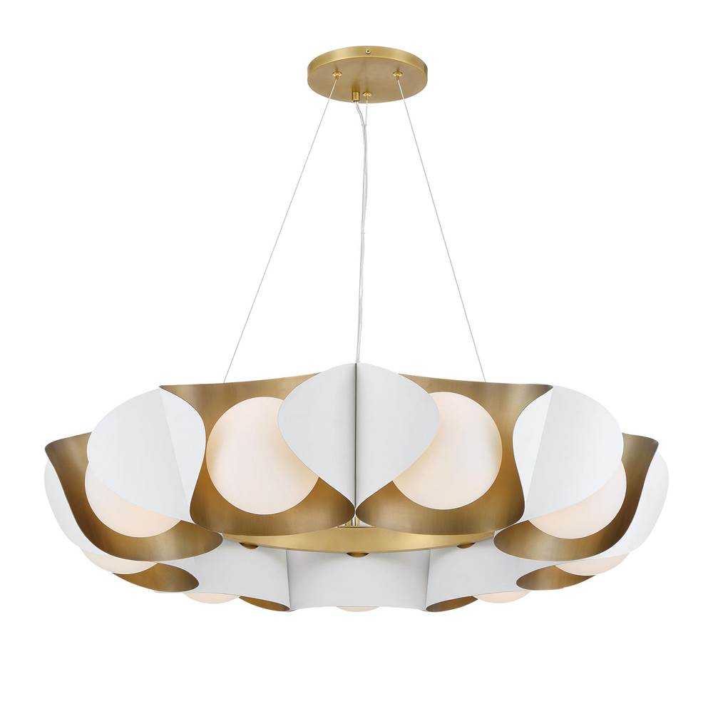 Minka-Lavery 3779-893 Sand White 9 Light Pendant Image 7