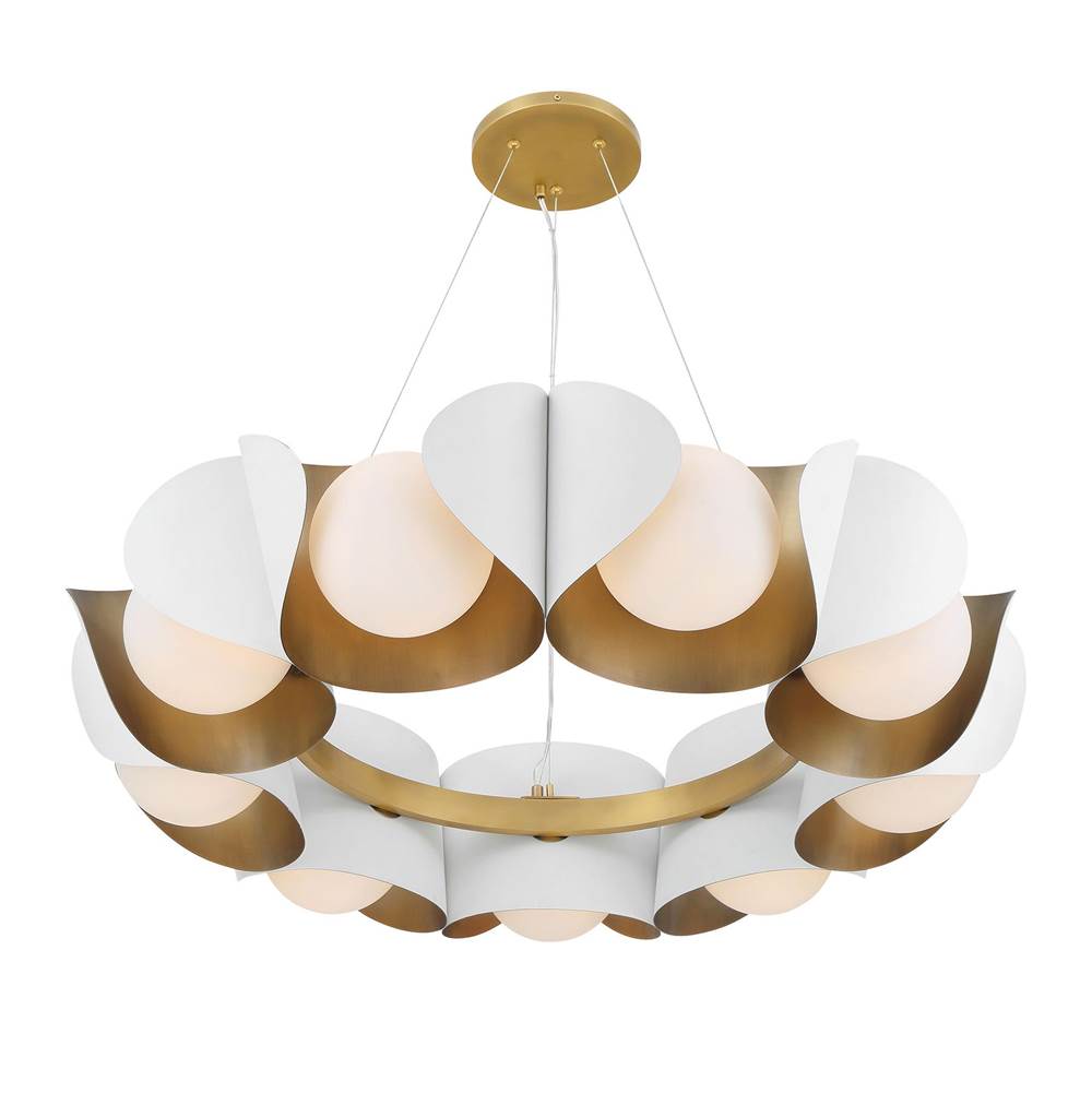 Minka-Lavery 3779-893 Sand White 9 Light Pendant Image 6