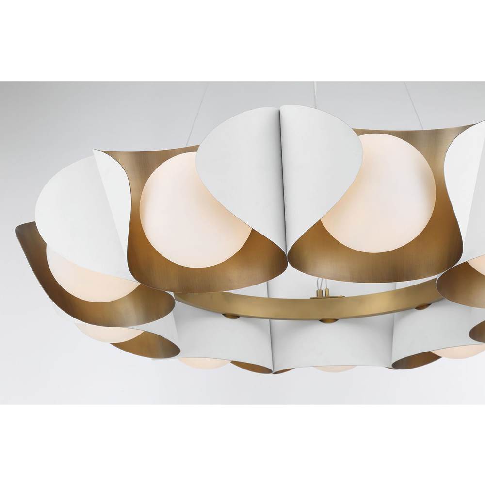 Minka-Lavery 3779-893 Sand White 9 Light Pendant Image 5