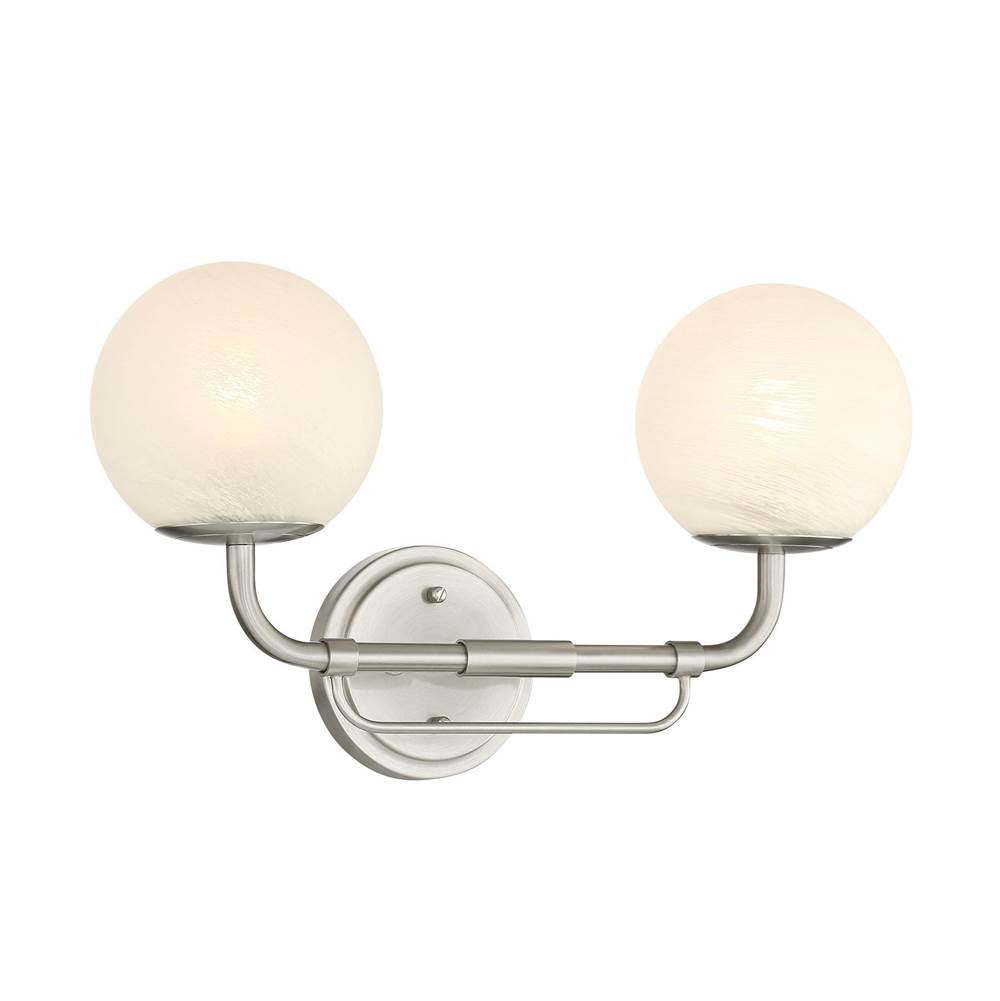 Minka-Lavery 3792-84 Brushed Nickel 2 Light Vanity Image 5