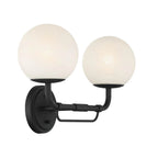 Minka-Lavery 3792-899 Dark Matte Black 2 Light Vanity Image 4