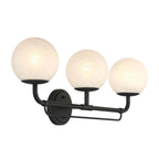 Minka-Lavery 3793-899 Dark Matte Black 3 Light Vanity Image 4
