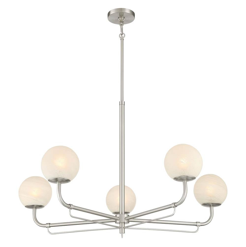 Minka-Lavery 3795-84 Brushed Nickel 5 Light Chandelier Image 6
