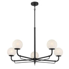Minka-Lavery 3795-899 Dark Matte Black 5 Light Chandelier Image 7