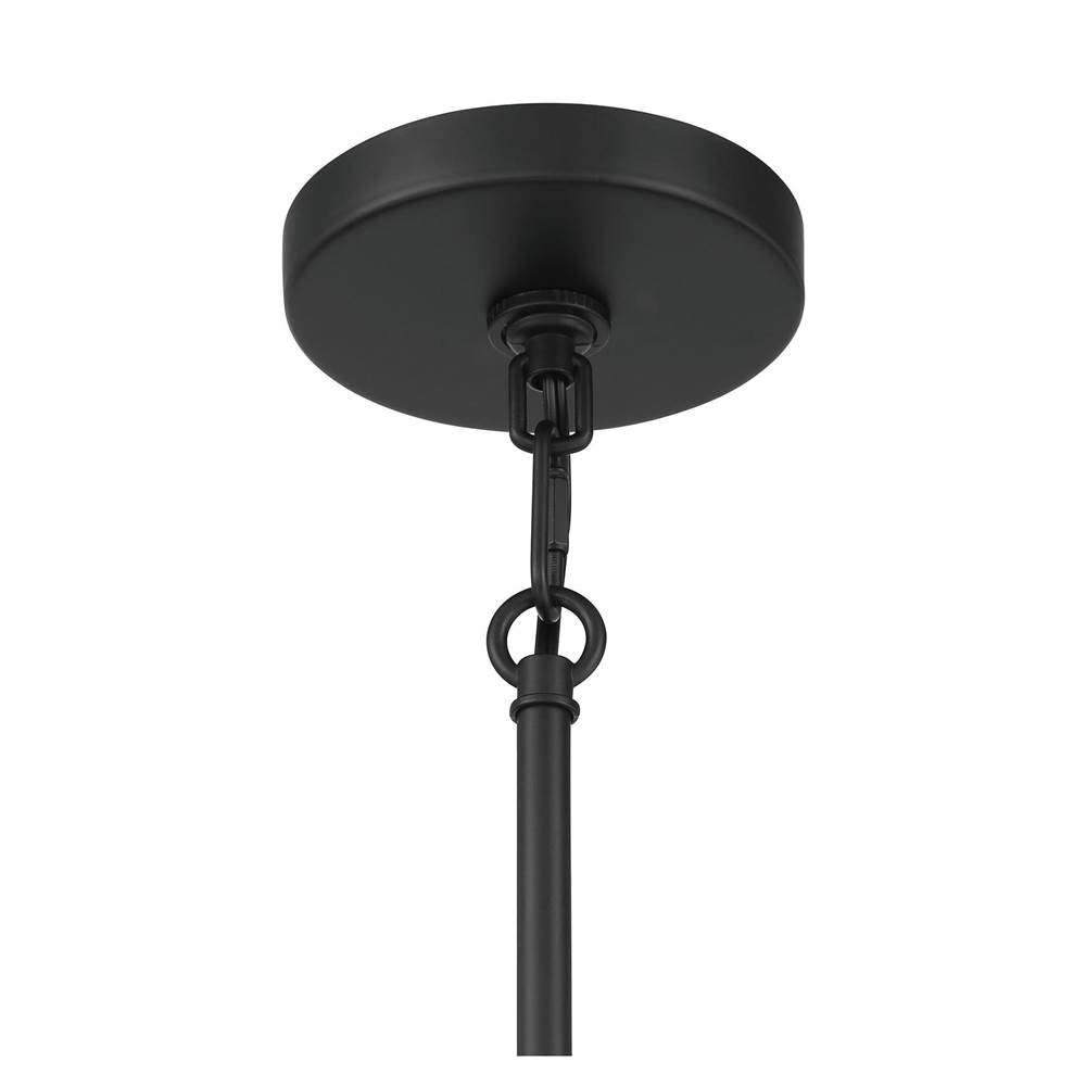 Minka-Lavery 3795-899 Dark Matte Black 5 Light Chandelier Image 4