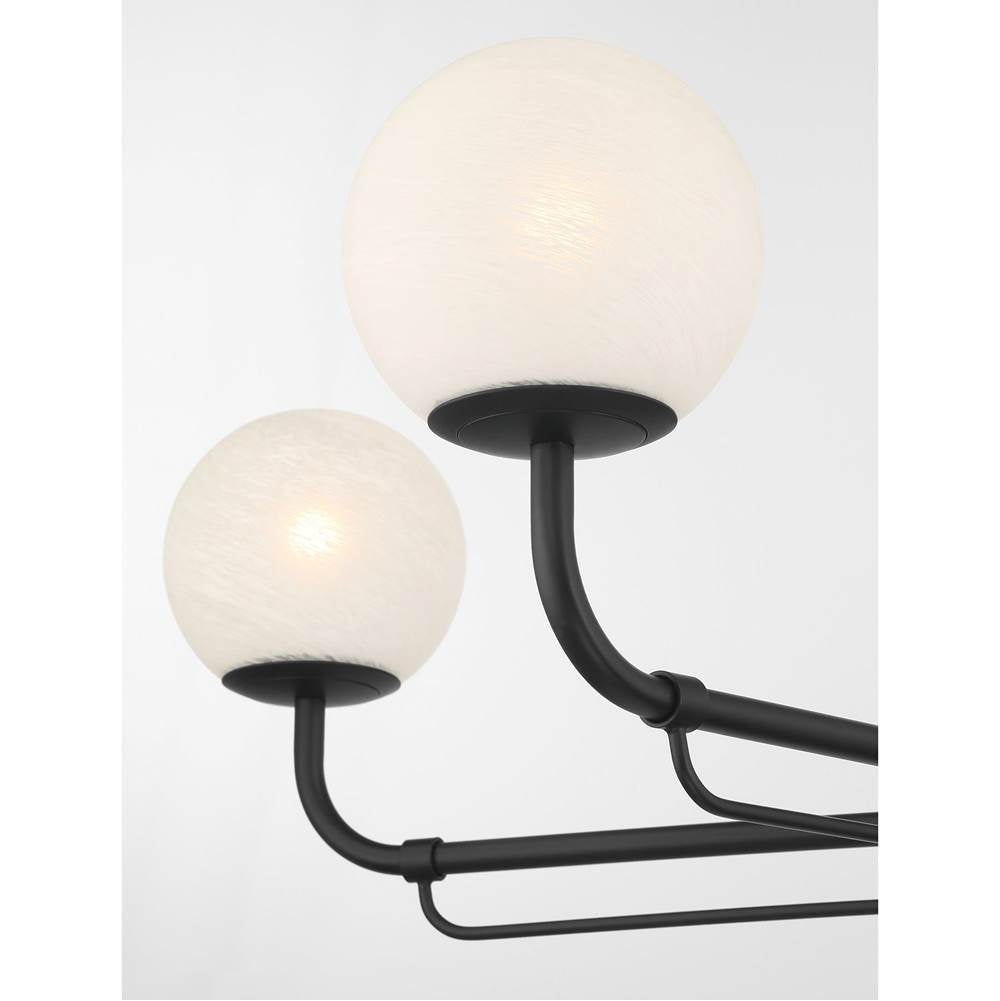 Minka-Lavery 3795-899 Dark Matte Black 5 Light Chandelier Image 5