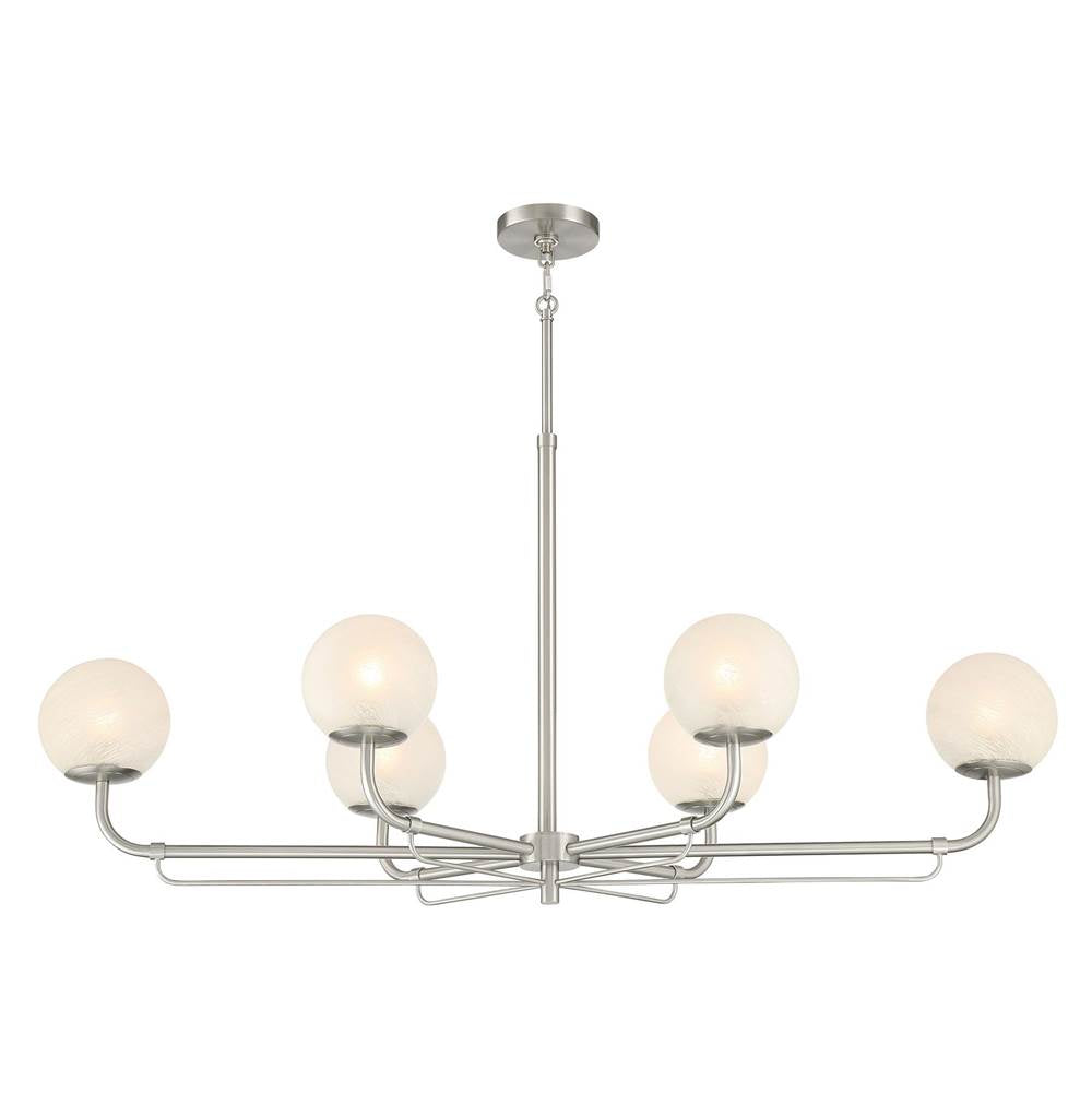 Minka-Lavery 3796-84 Brushed Nickel 6 Light Island Image 6