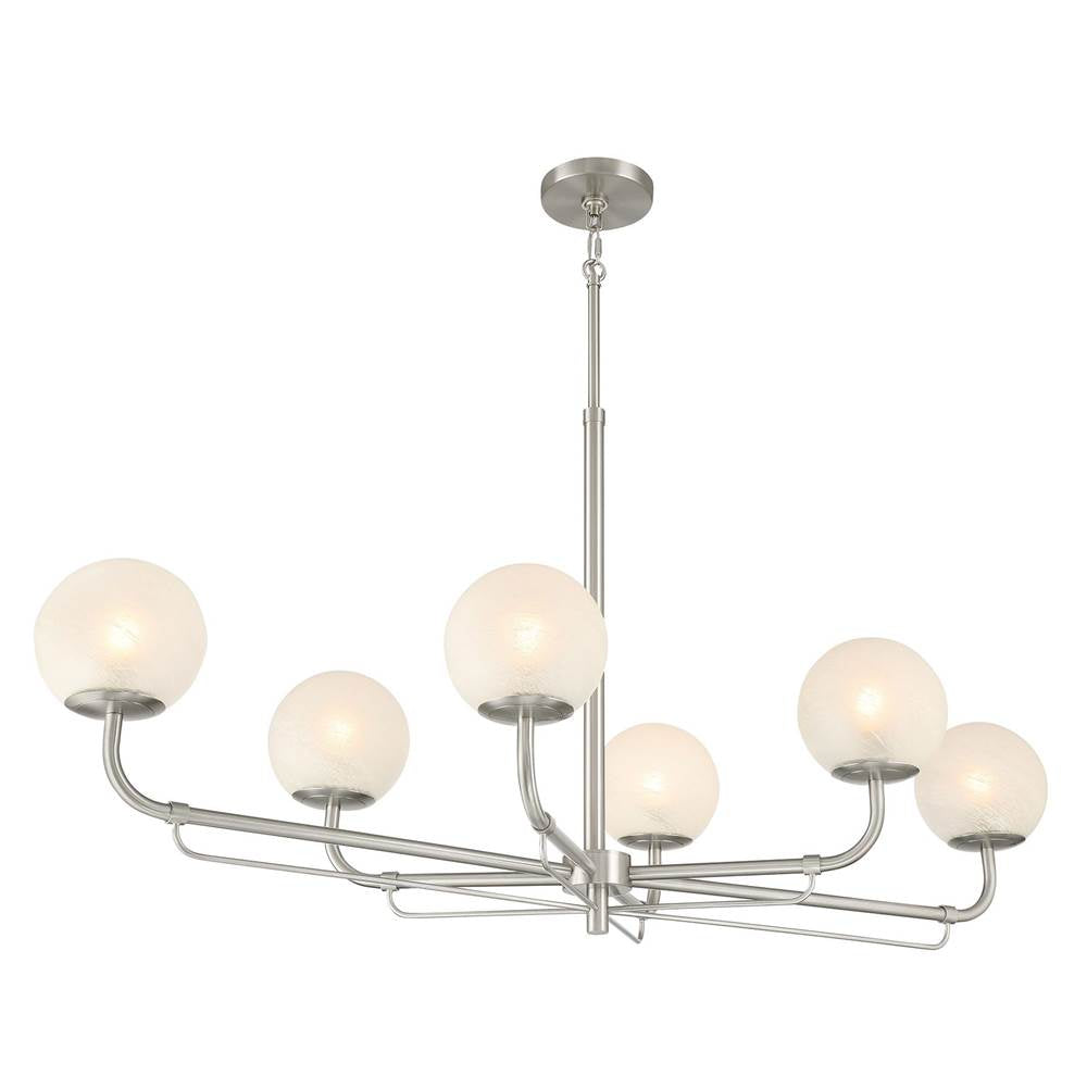 Minka-Lavery 3796-84 Brushed Nickel 6 Light Island Image 5