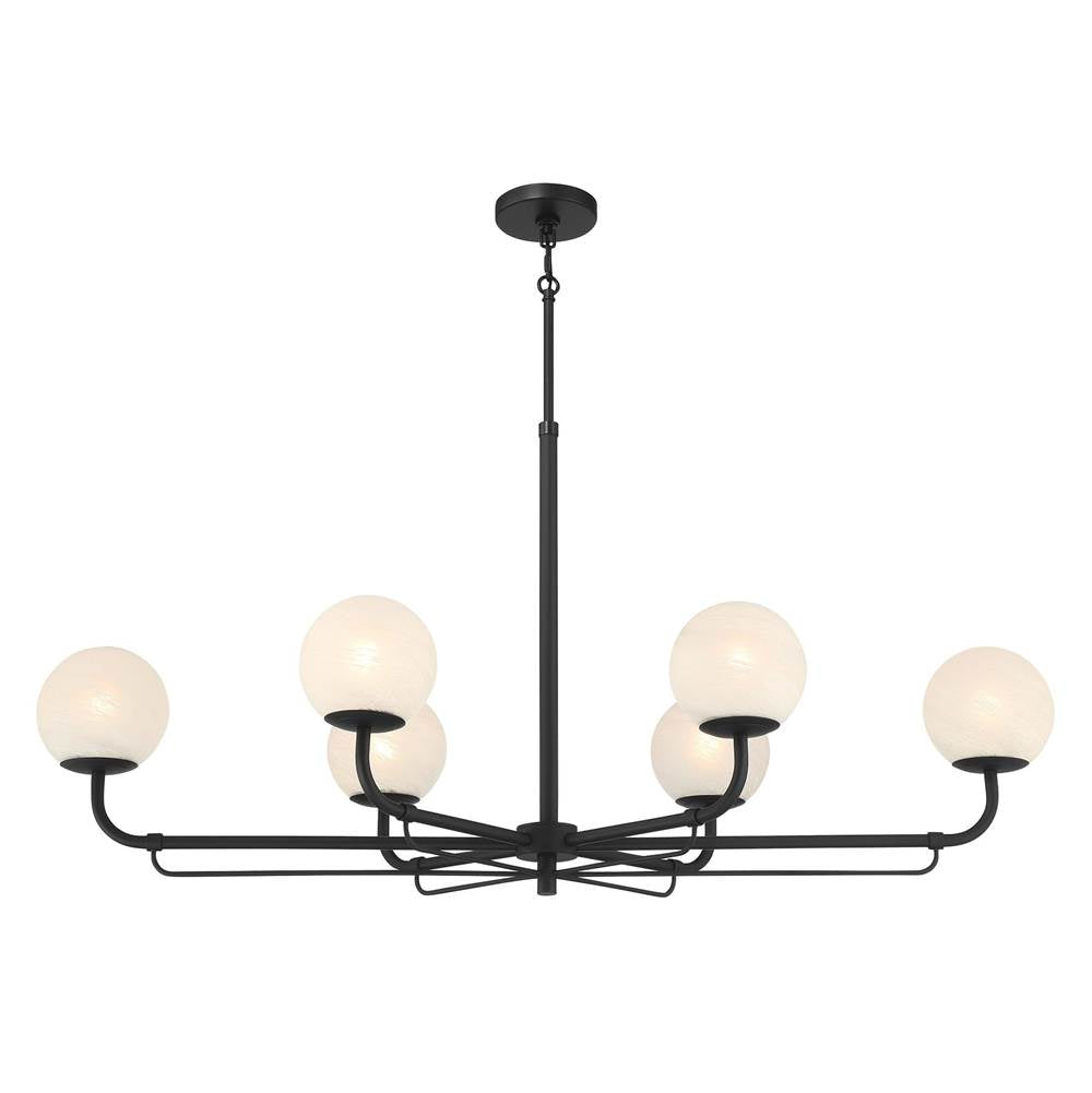 Minka-Lavery 3796-899 Dark Matte Black 6 Light Island Image 6