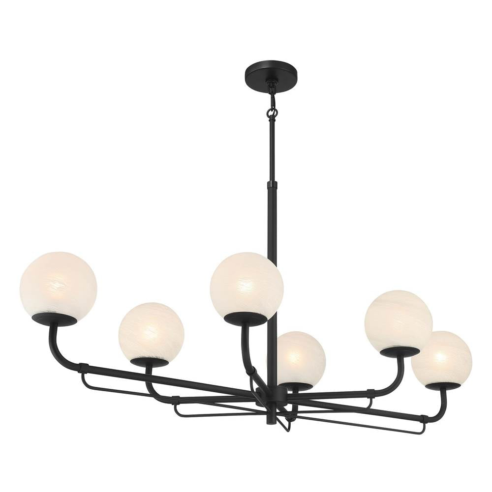 Minka-Lavery 3796-899 Dark Matte Black 6 Light Island Image 5