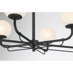 Minka-Lavery 3796-899 Dark Matte Black 6 Light Island Image 4