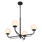 Minka-Lavery 3797-899 Dark Matte Black 4 Light Chandelier Image 5