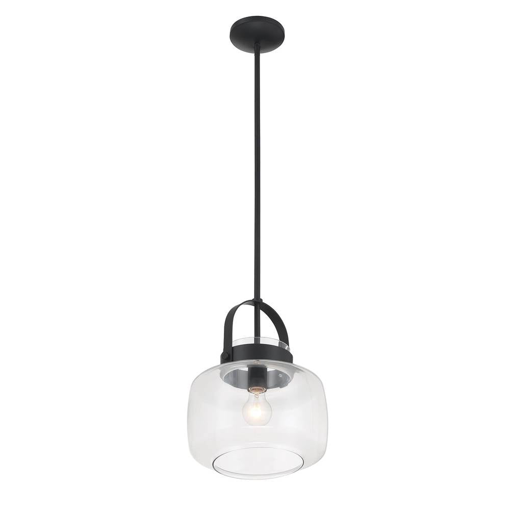 Minka-Lavery 3937-899 Dark Matte Black 1 Light Pendant Image 5