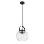 Minka-Lavery 3937-899 Dark Matte Black 1 Light Pendant Image 5