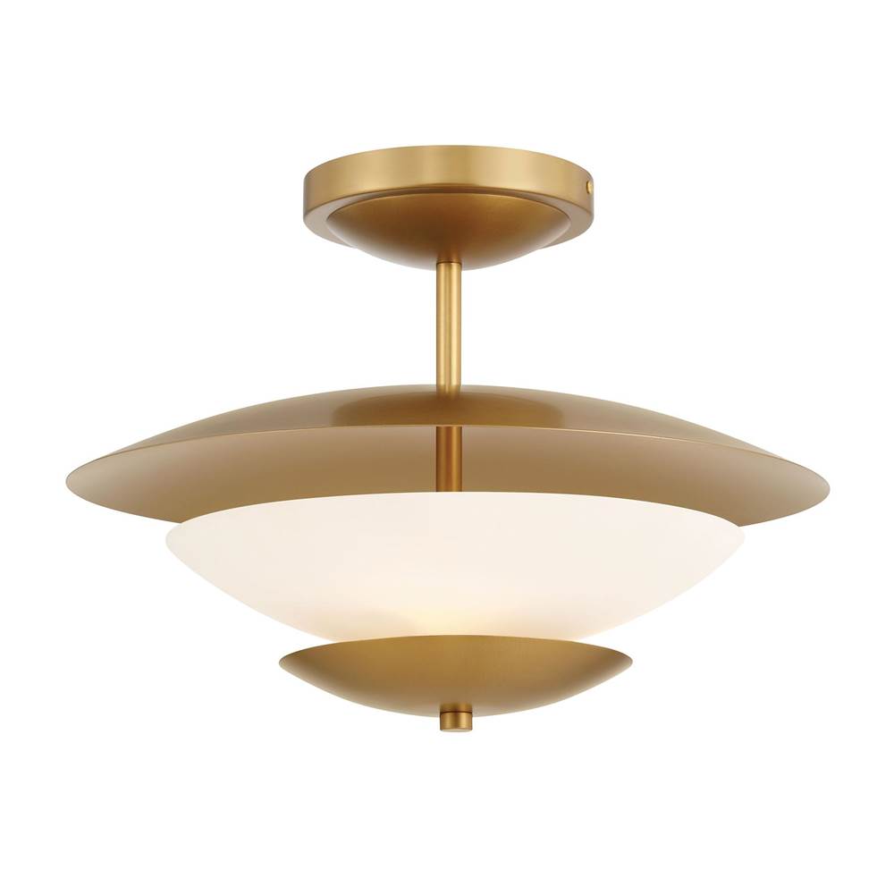 Minka-Lavery 3943-732 Legacy Brass 3 Light Semi Flush Image 6