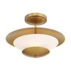 Minka-Lavery 3943-732 Legacy Brass 3 Light Semi Flush Image 5